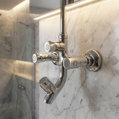 Gold Wall Shower – 4 Knob