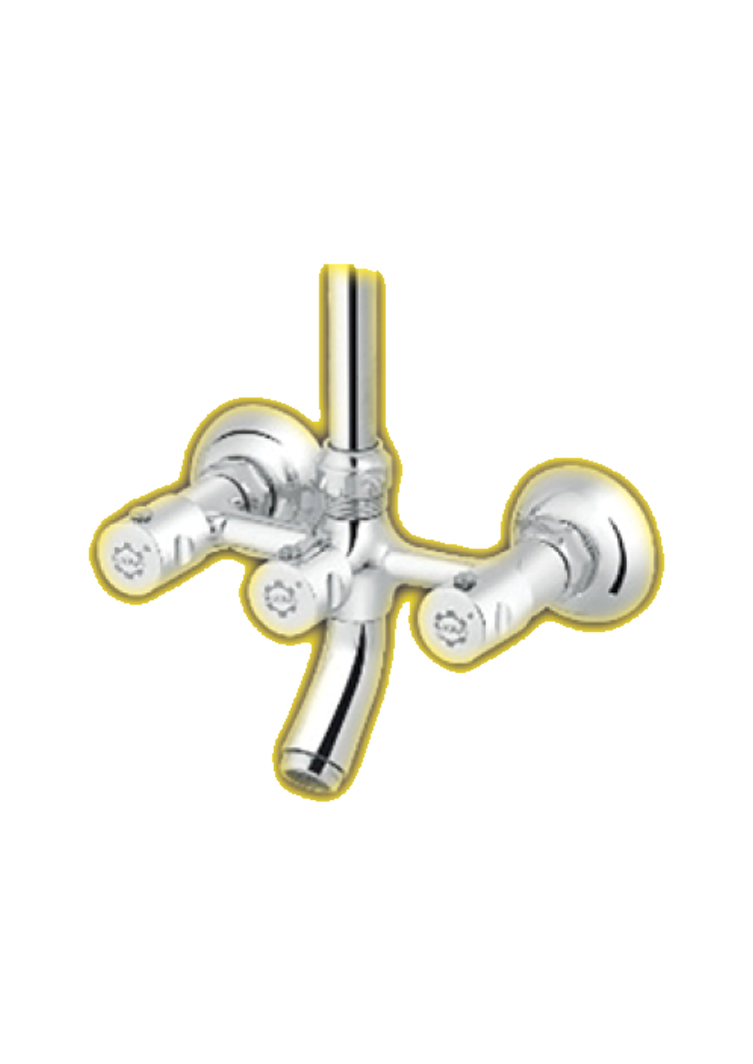 Gold Wall Shower – 2 Knob