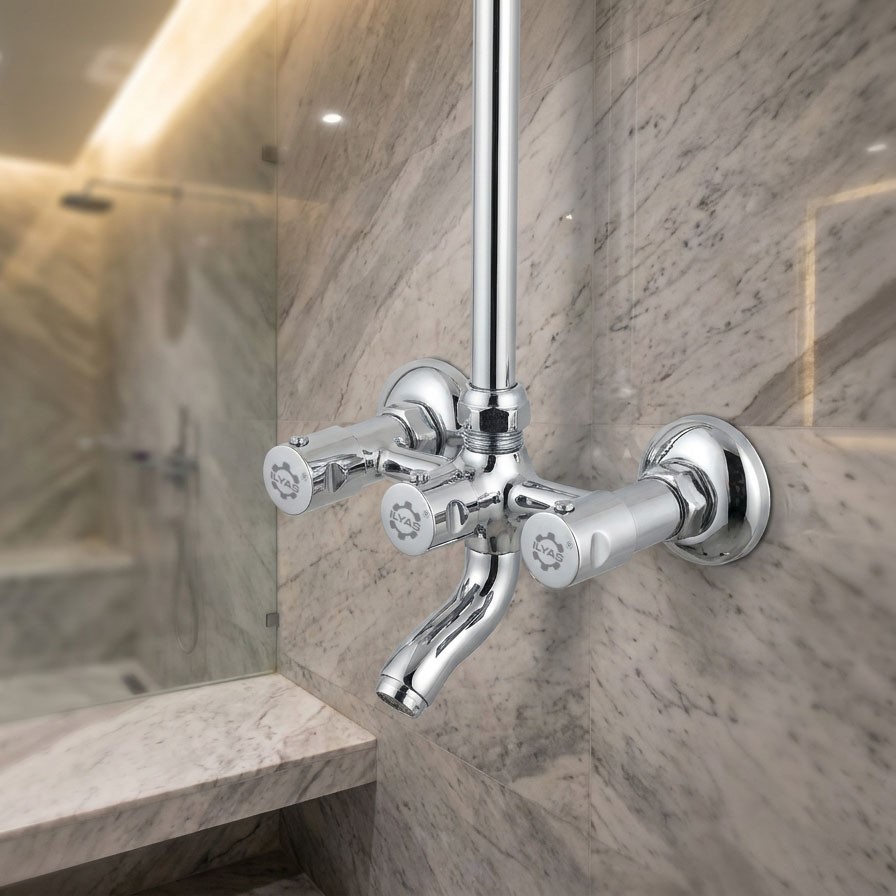 Gold Wall Shower – 2 Knob